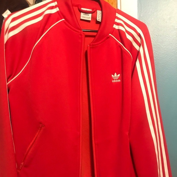 Adidas red tracksuit - Picture 1 of 4